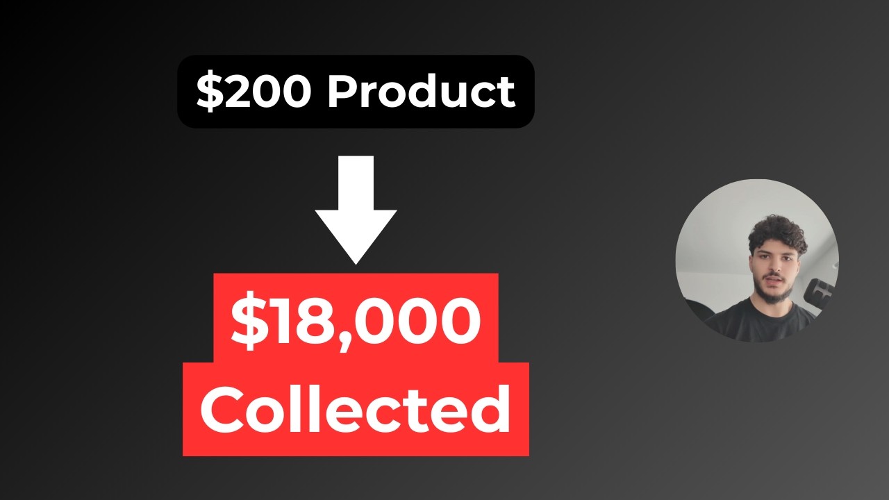 I made $18k in 4 weeks selling a $200 product (coaching)
