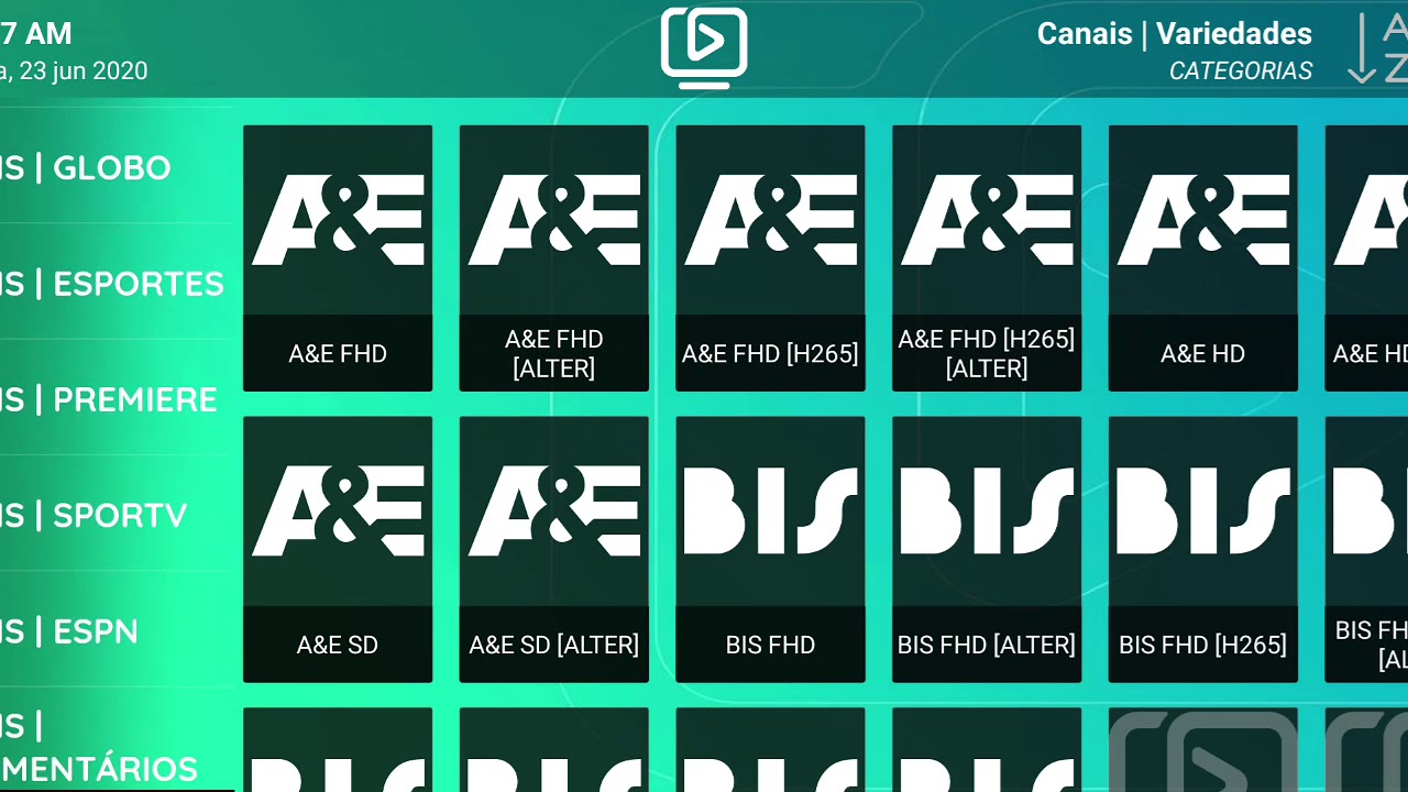Mostrar pra voc&ecirc;s como fonciona a grade de canais iptv