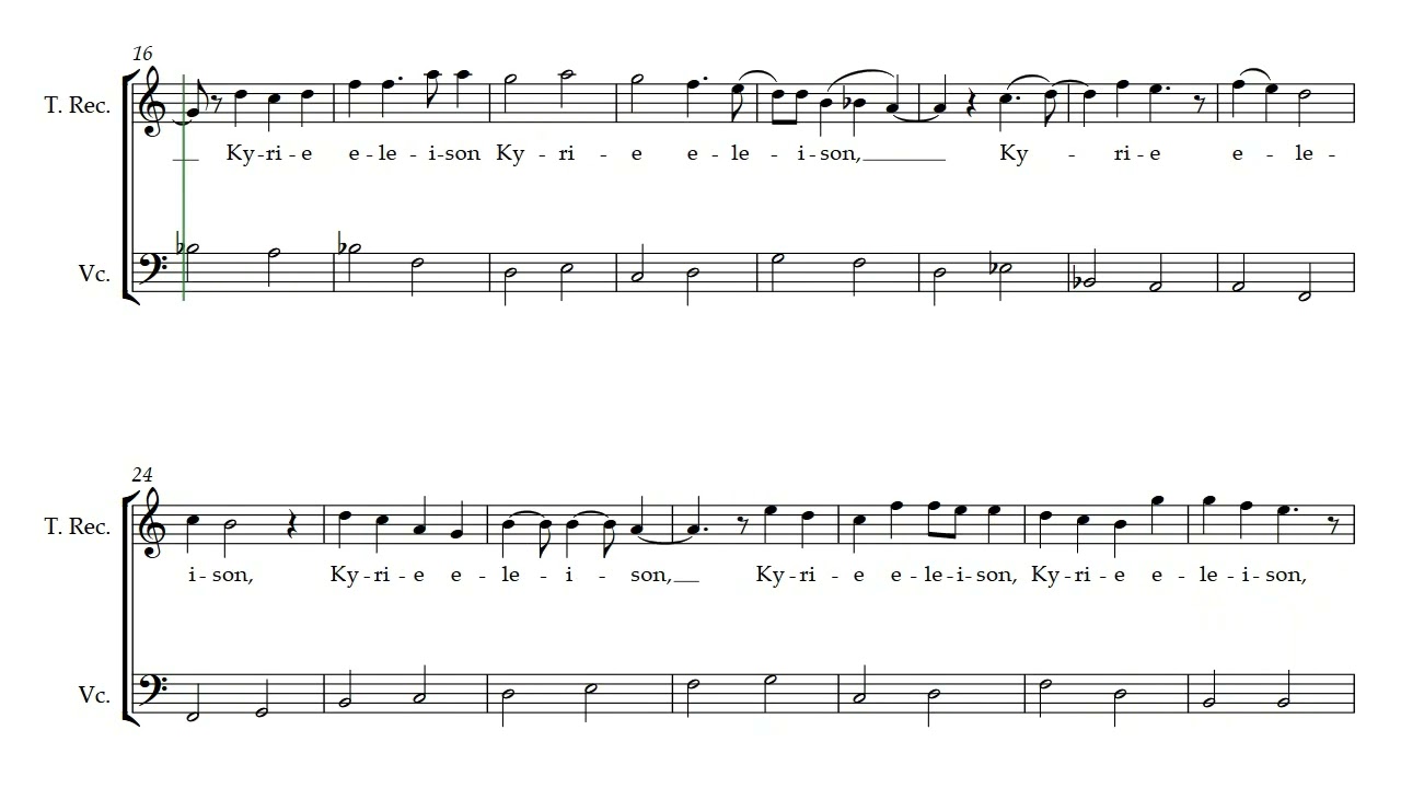 Kyrie Eleison for Tenor and Cello by Daniel Hay
