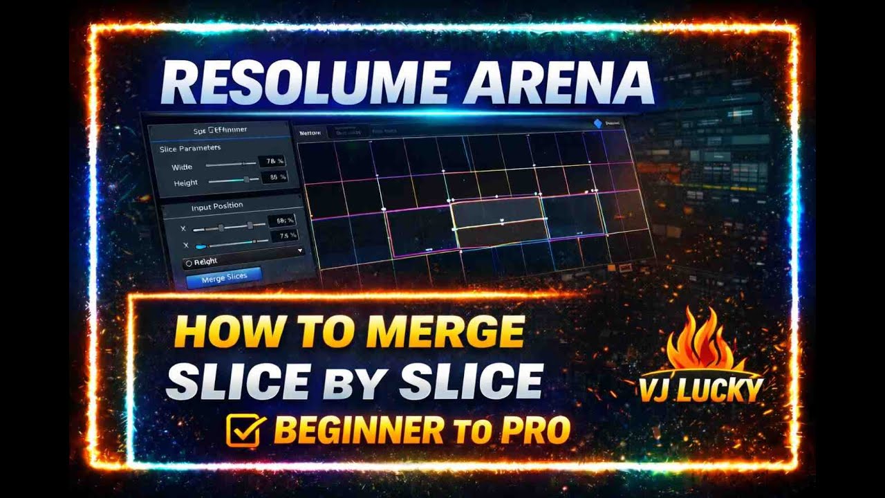 Resolume Arena Slice Refiner | How to Merge Slice | Beginner to Pro (Hindi)