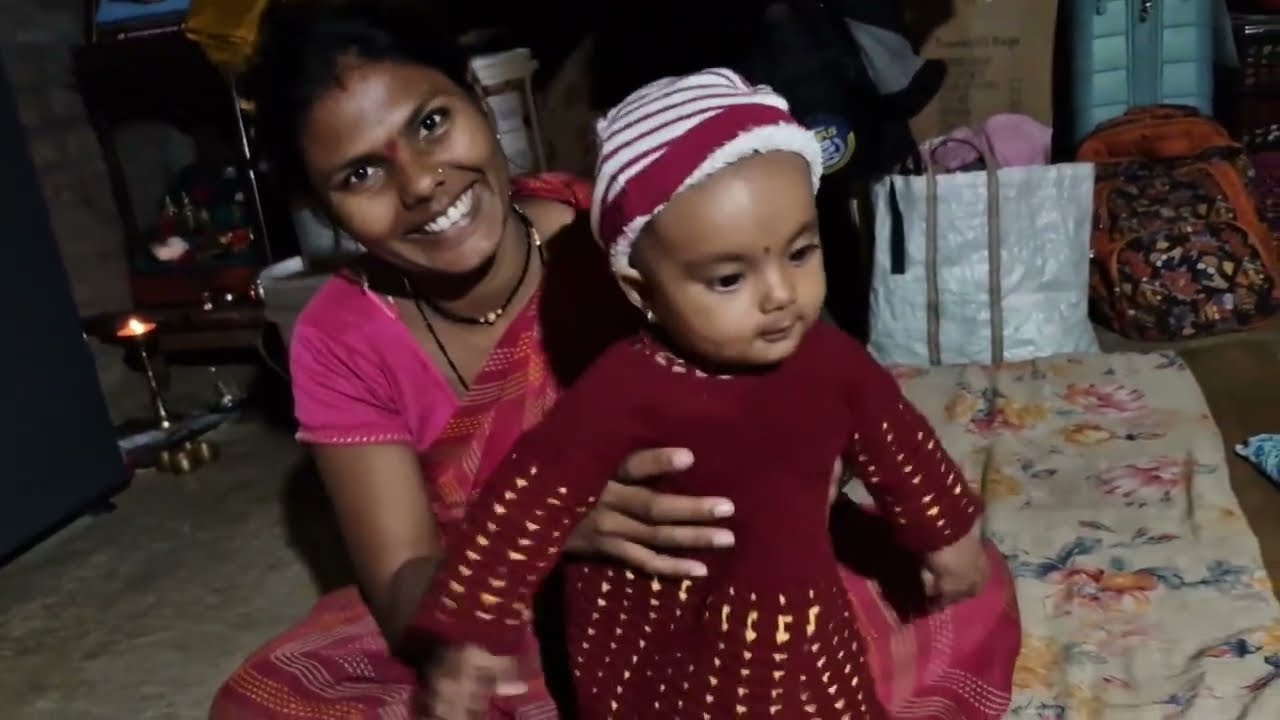 लाईट फिटिंग केल्यावर घर बघा किती भारी दिसतेय 😊!