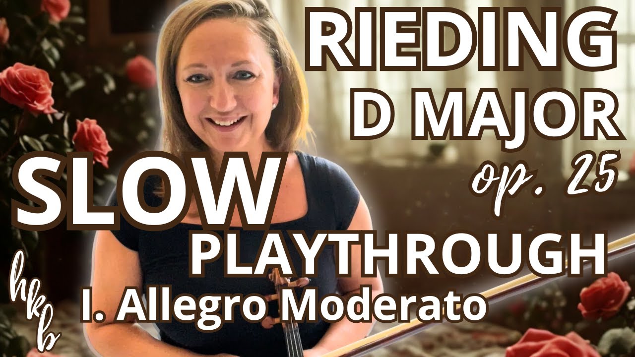 Rieding Op. 25 Concertino in D Major – 1st Movement Slow Practice (80 BPM, No Accompaniment)