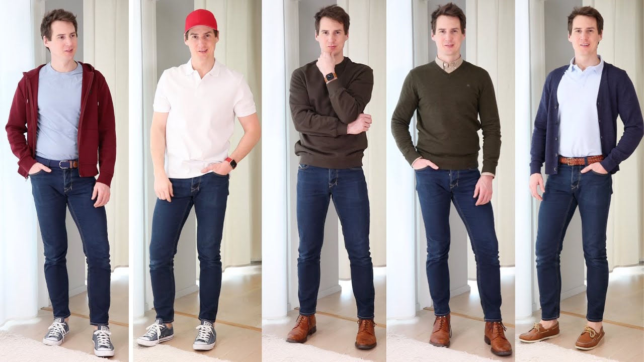 5 Ways to Wear Jeans - 1 Pair of Jeans, 5 Easy Professional Outfits