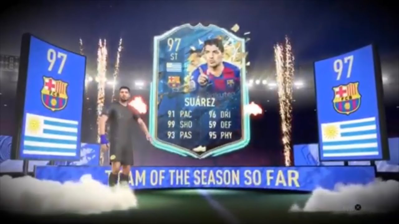 97 TOTSSF SUAREZ IN A PACK ( FIFA 20)