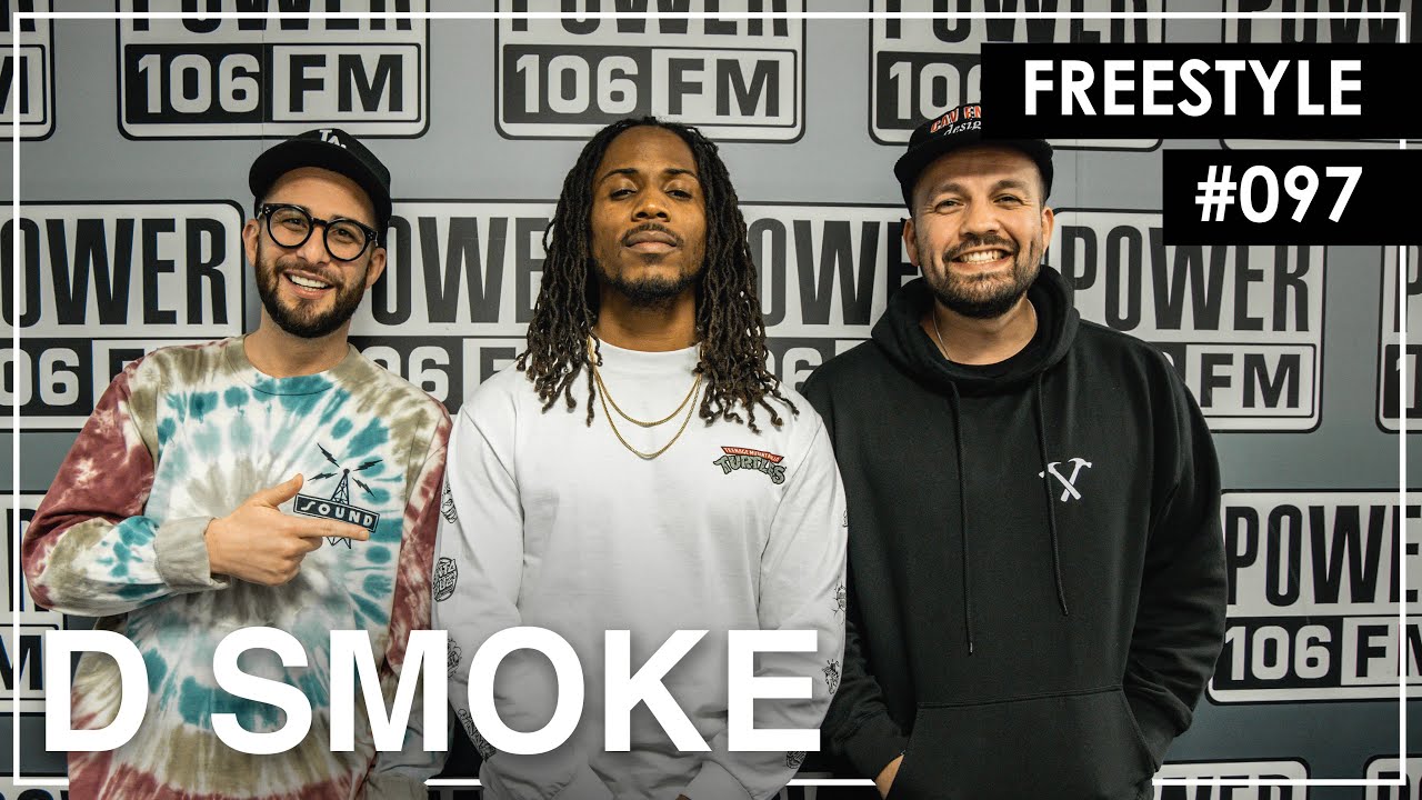 D Smoke читает фристайл под песню OutKast 