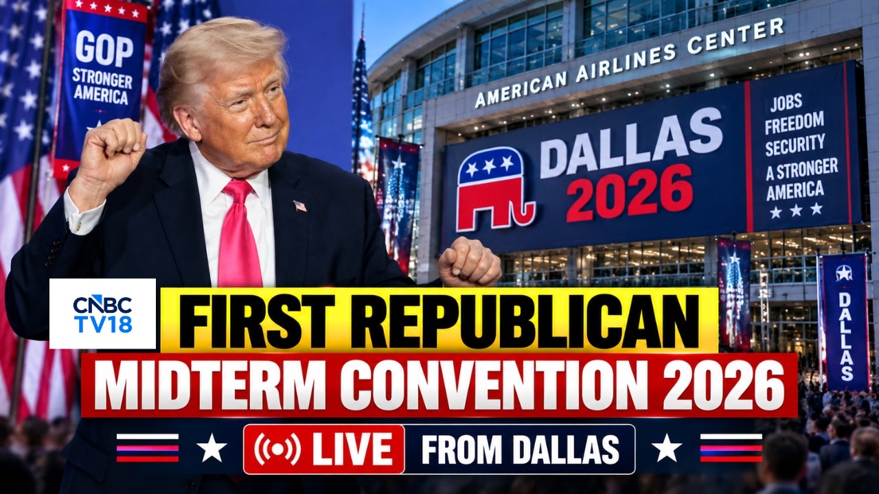 Republican Midterm Convention LIVE: President Trump Speaks on Day 1 | Vance, Karoline Leavitt | N18G