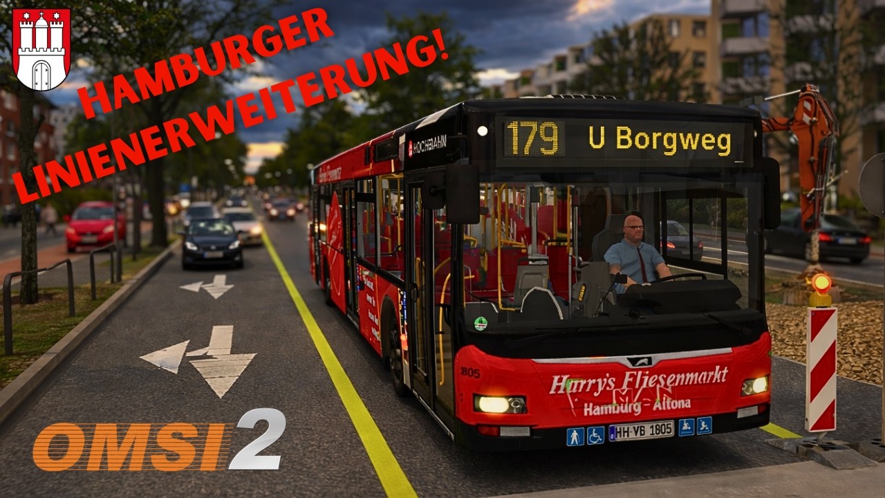 OMSI 2: NEUE LINIE erkunden in HAMBURG! - Linienerweiterung Linie 179 🚍⚓🆕