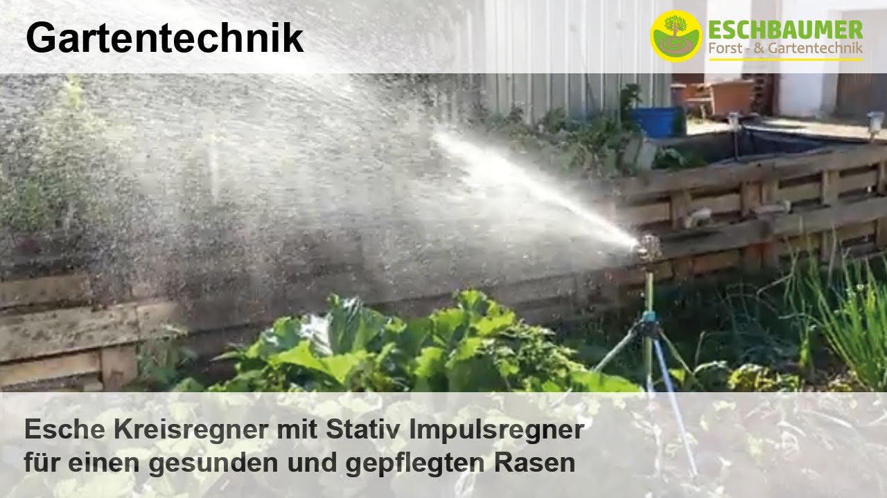 Esche Kreisregner mit Stativ Impulsregner für einen gesunden und gepflegten Rasen