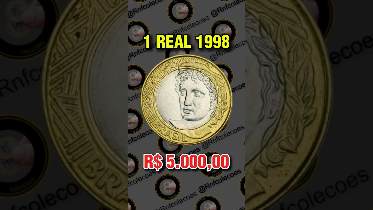 Moeda de 1 real 1998 vale 5 mil reais se tiver isso 