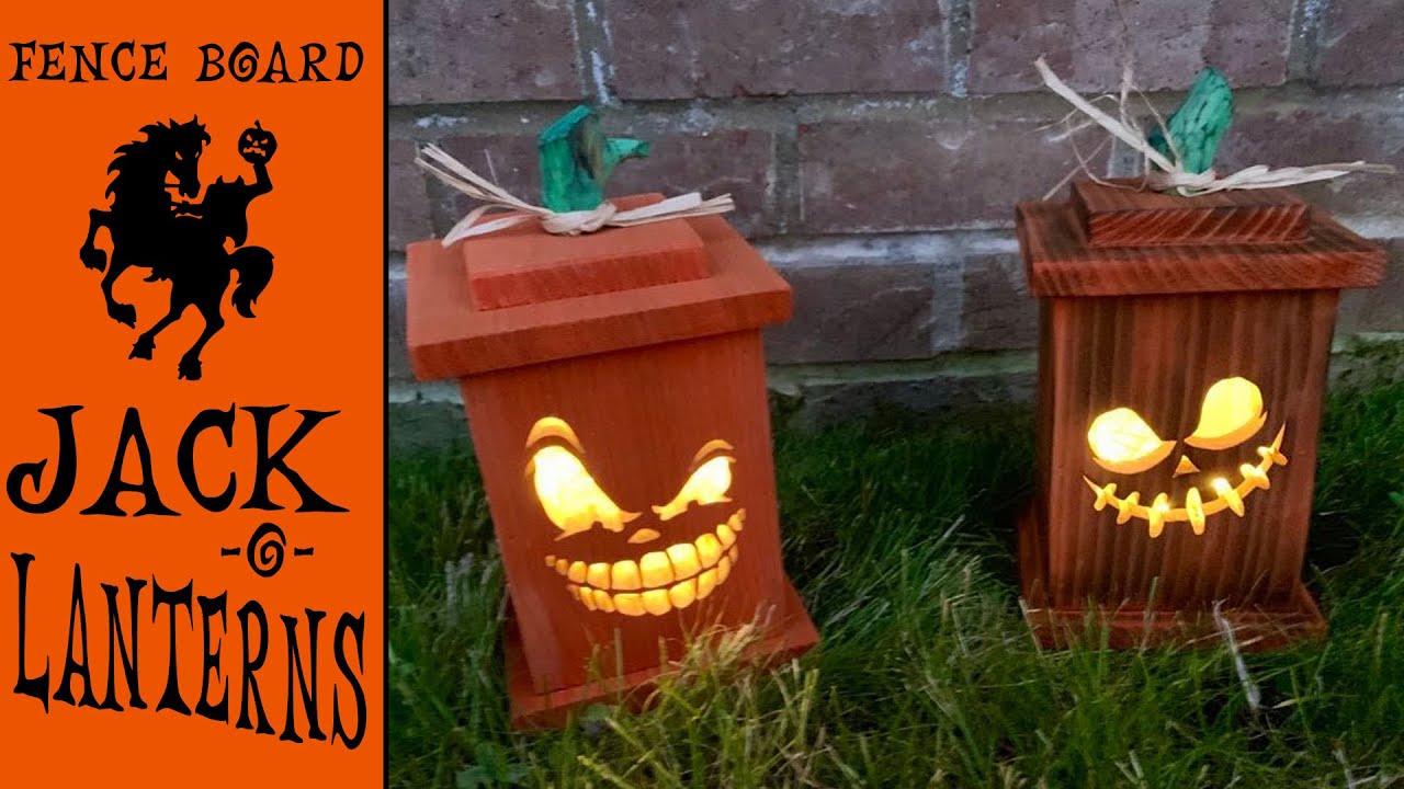 Fence Board Jack-O-Lanterns - Scroll Saw Project