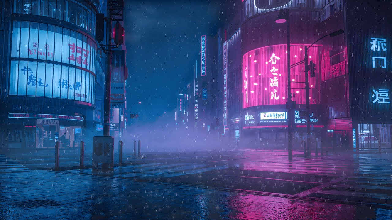 Shibuya After Rain – Midnight Streets in Rainy City | Calm Lofi Music for Study & Deep Sleep | 4K