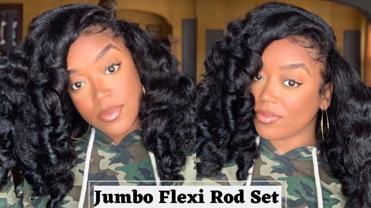 JUMBO FLEXI ROD SET ON NATURAL HAIR