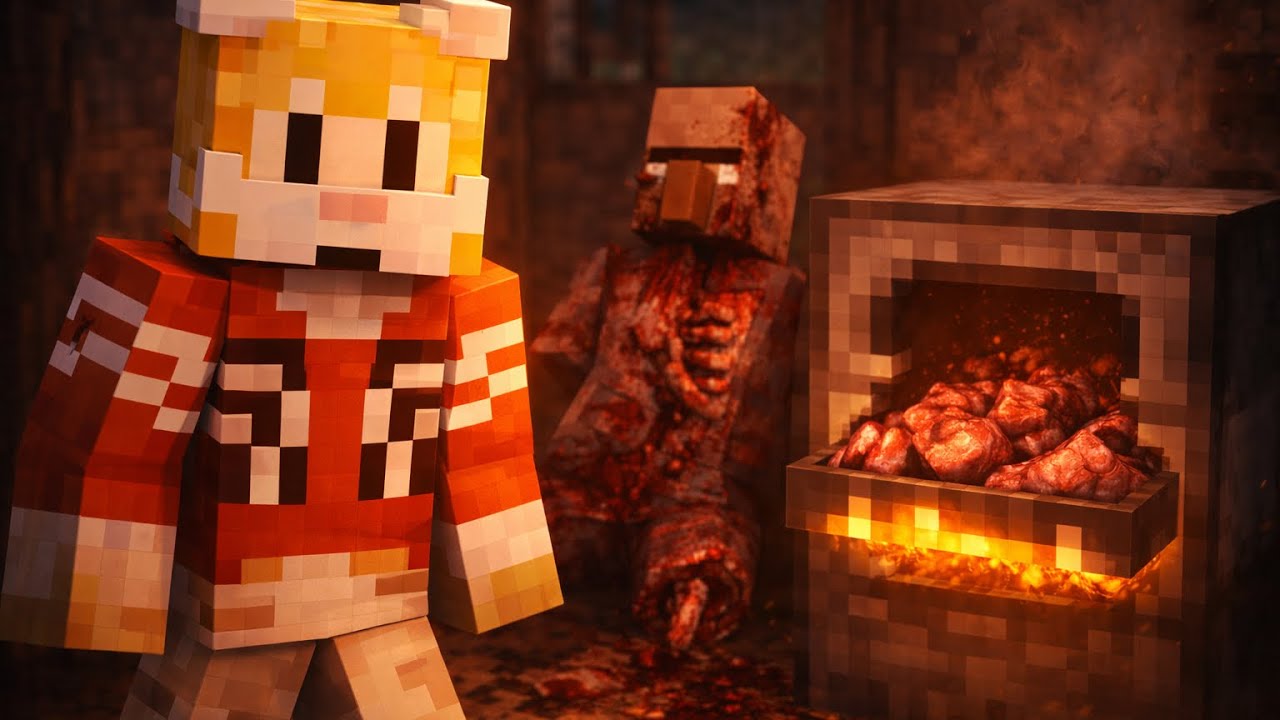 Wir haben jetzt Villager-Fleisch… 💀 | Minecraft Horror – Folge 2