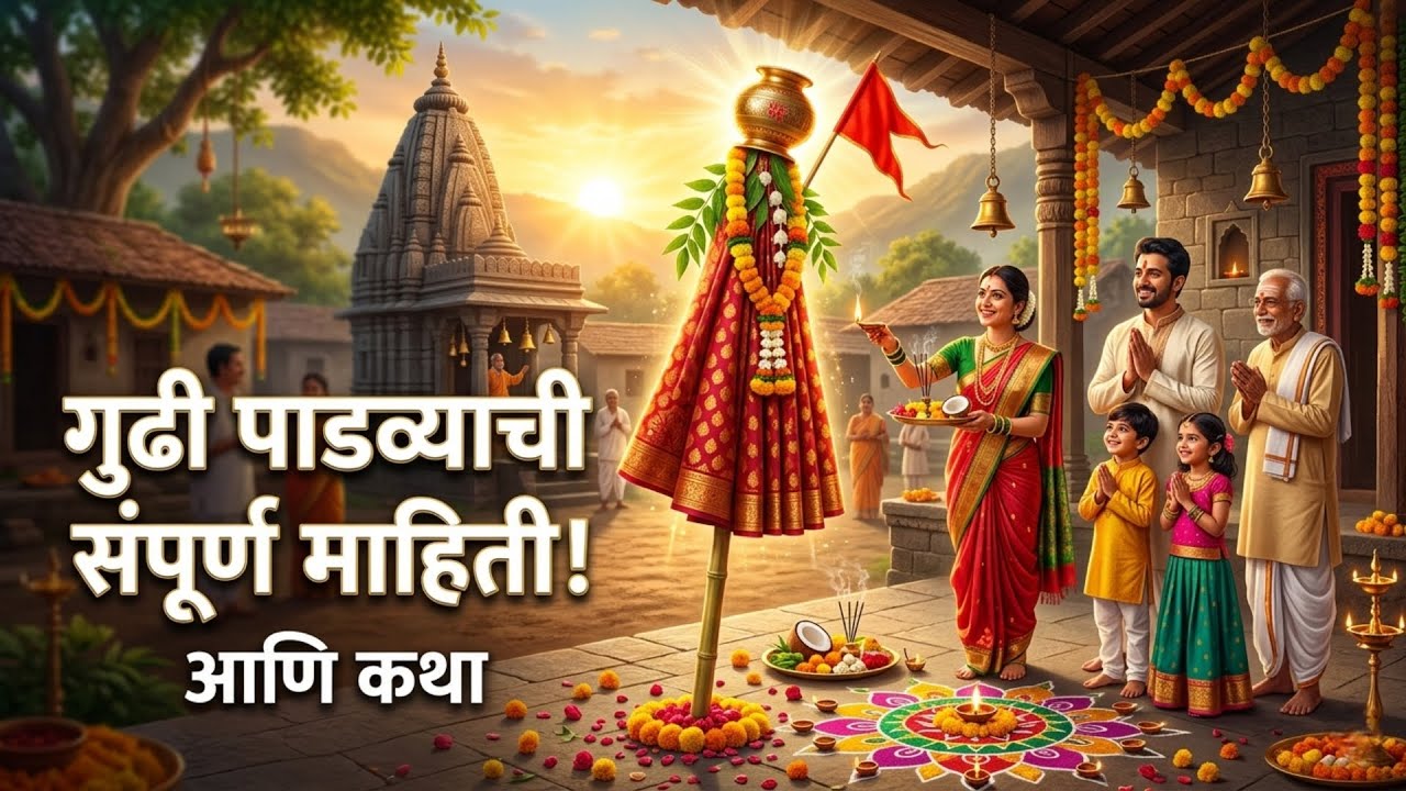 गुढी पाडवा संपूर्ण माहिती | जाणून घ्या हिंदू नववर्षाचा इतिहास