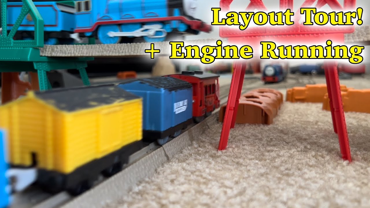 Экскурсия по Trackmaster Layout! | + Работа двигателя