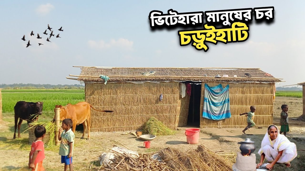 ভিটেহারা মানুষের চর চড়ুইহাটি | Char Choroihati | Remote River Island Of Bangladesh 