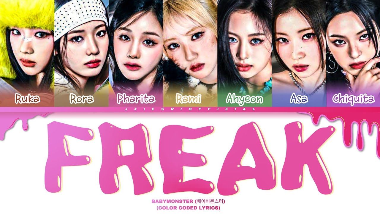 BABYMONSTER (베이비몬스터) &ndash; 'FREAK' (Color Coded Lyrics) | AI ORIGINAL SONG