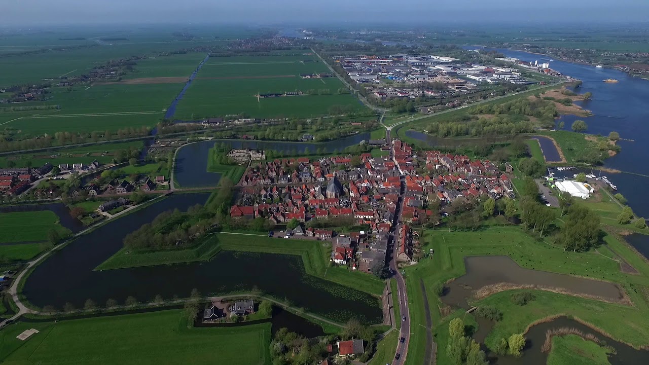 Vestingstad Nieuwpoort gefilmd met drone