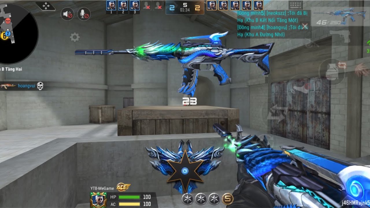 CrossFire Legends | M4A1 Azure Dragon (Beta) -1 Trận Đặt Bom 7 Round | Top 3 Chung  Cuộc