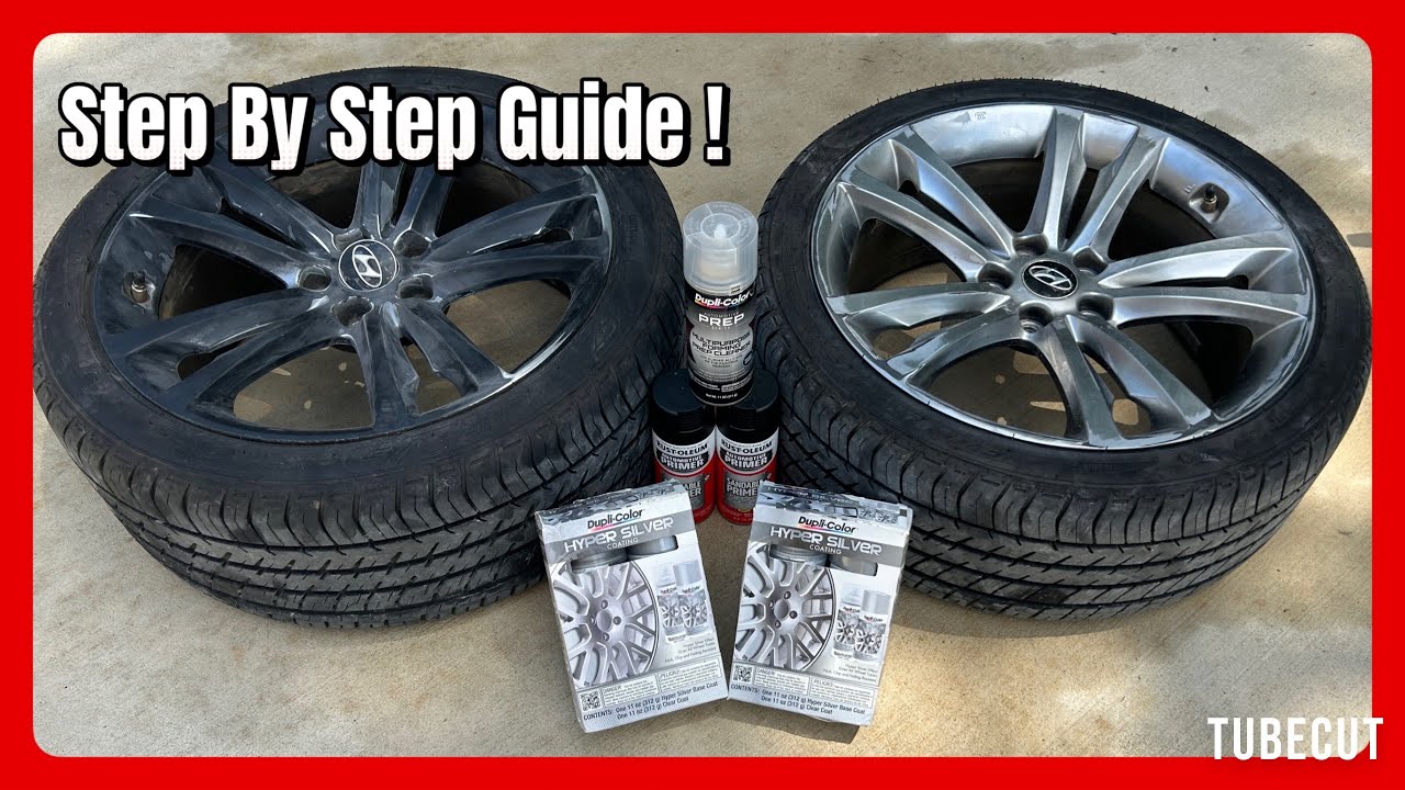 How to paint rims like a pro only using spray paint