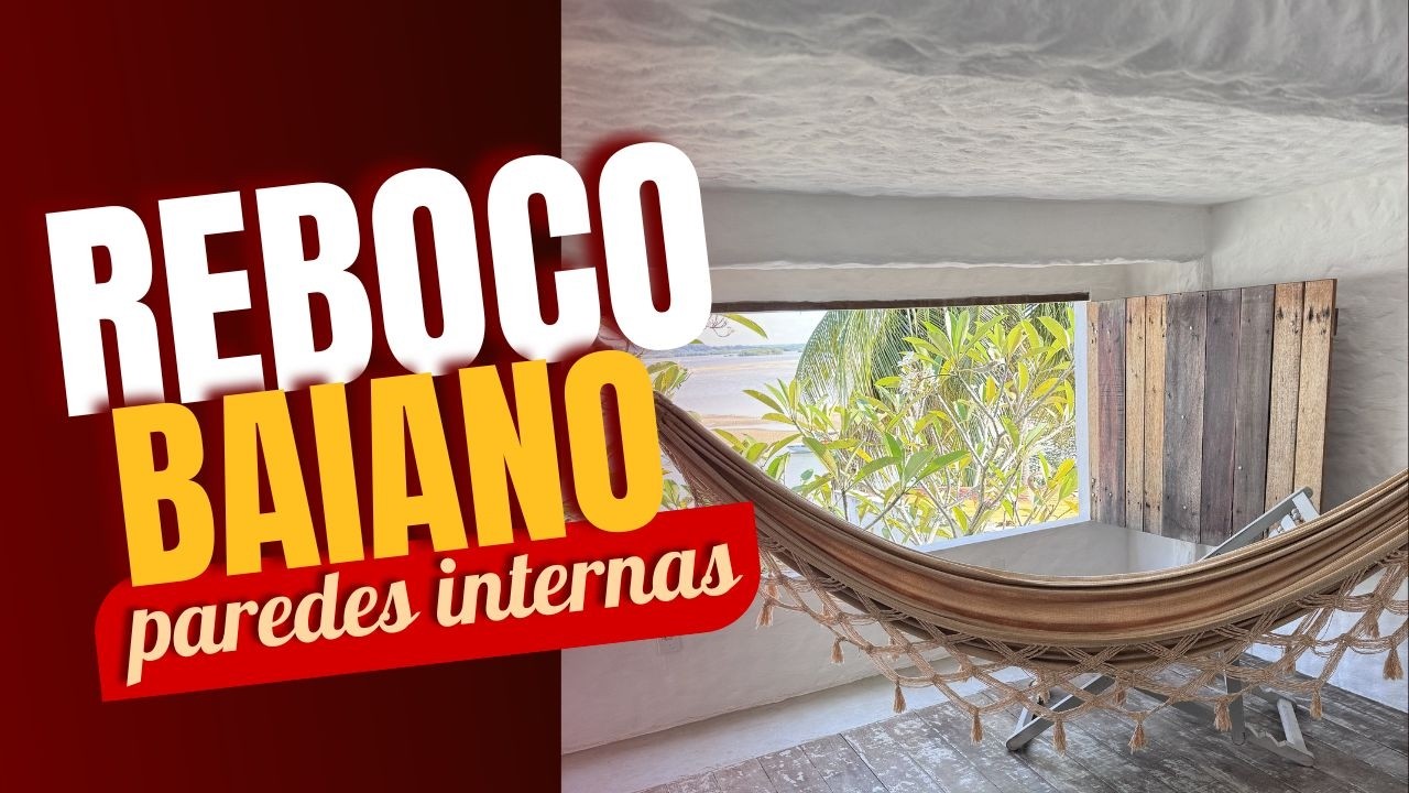 Reboco Baiano nas paredes internas