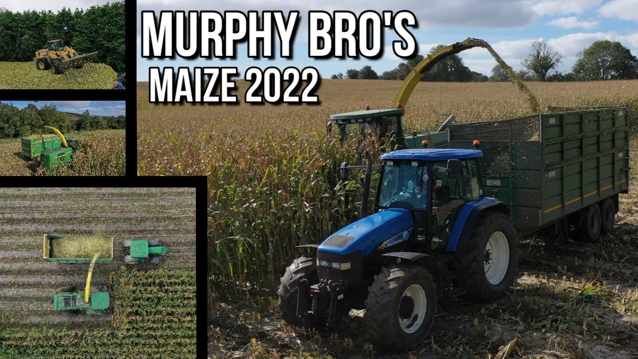 Murphy Bro's John Deere 7800 flying through Maize ~ Maize 2022 West Cork