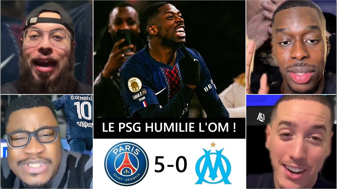 🚨😱LE PSG HUMILIE MARSEILLE  5-0 😱😱