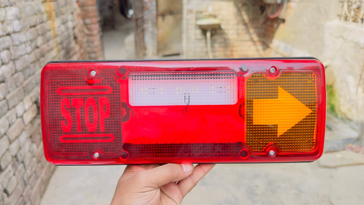 4 chamber Back Light ​⁠STOP/ARROW Tail Lamp @Apledfoglamp #truck #truckaccessories #bus #backlight