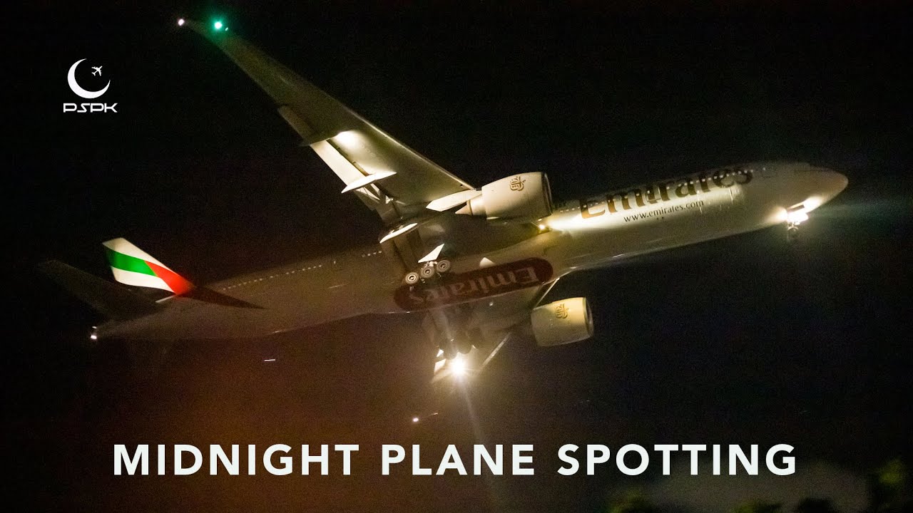 Midnight Plane spotting at Jinnah Int'l Airport, Karachi (OPKC) | PSPK