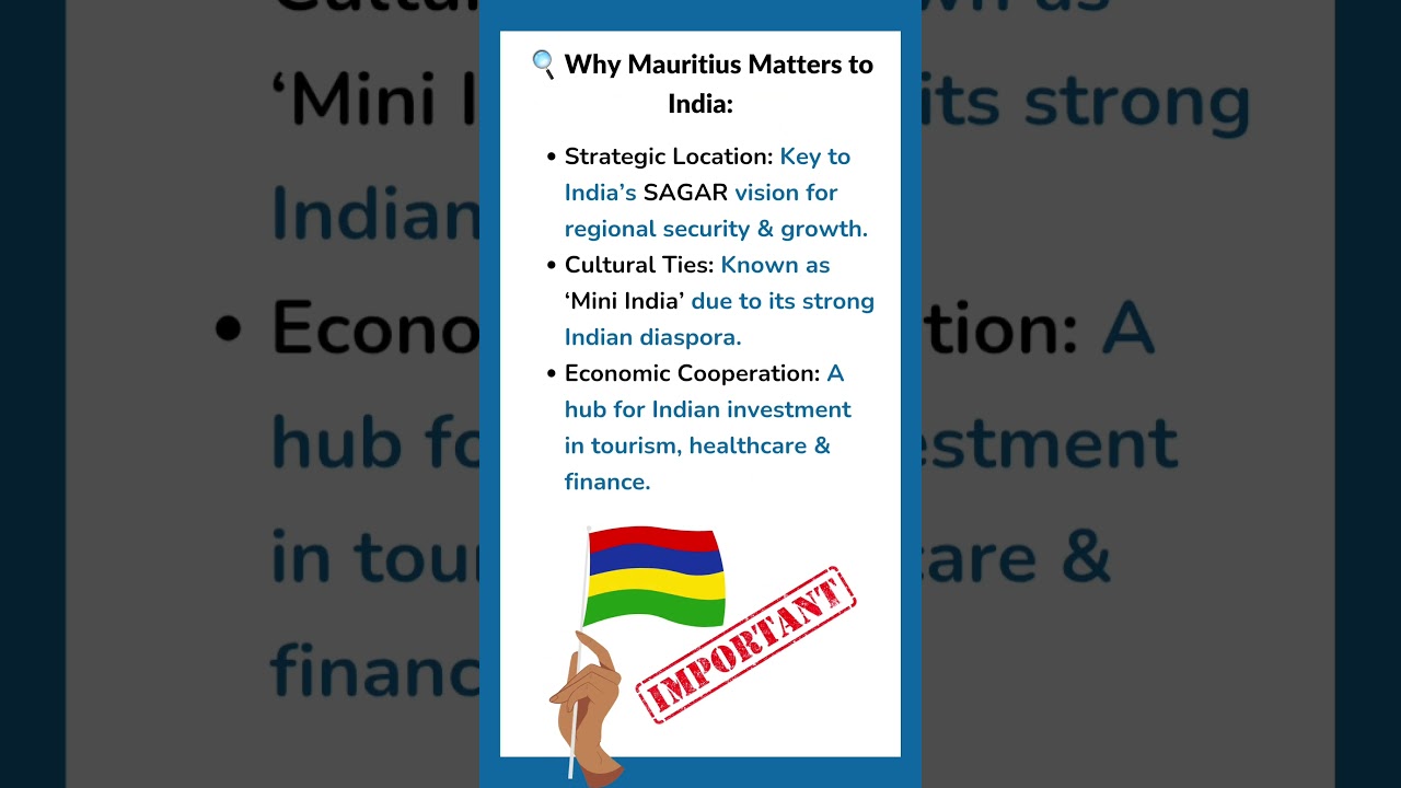 India-Mauritius: Beyond Diplomacy, It&rsquo;s Family! 🇮🇳🇲🇺✅ [India, Mauritius, PM Modi, Diplomatic]
