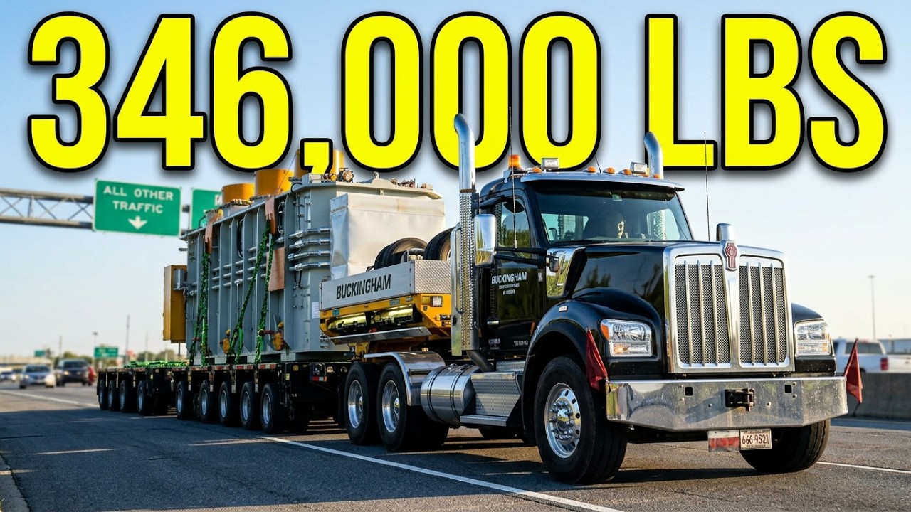 Buckingham 2020 Kenworth W990, 16 осей, полная масса 346 000 фунтов