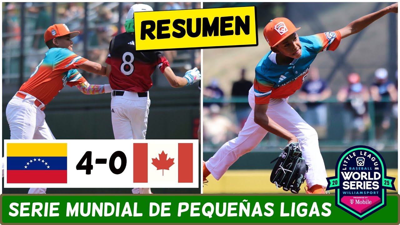 Venezuela SIGUE IMPARABLE y vence 4-0 a Canad&aacute; en la Serie Mundial de Peque&ntilde;as Ligas | ESPN Beisbol
