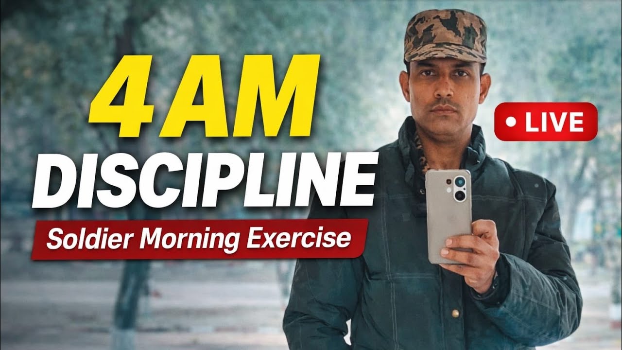 4 AM Discipline | Soldier Morning Exercise LIVE 💪core excersize