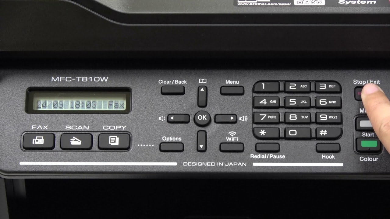วิธีทำความสะอาดหัวพิมพ์เครื่องบราเดอร์ รุ่น DCP-T310, DCP-T510W, MFC-T810W
