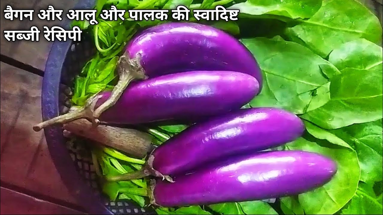 बैगन और आलू और पालक की स्वादिष्ट सब्जी रेसिपी