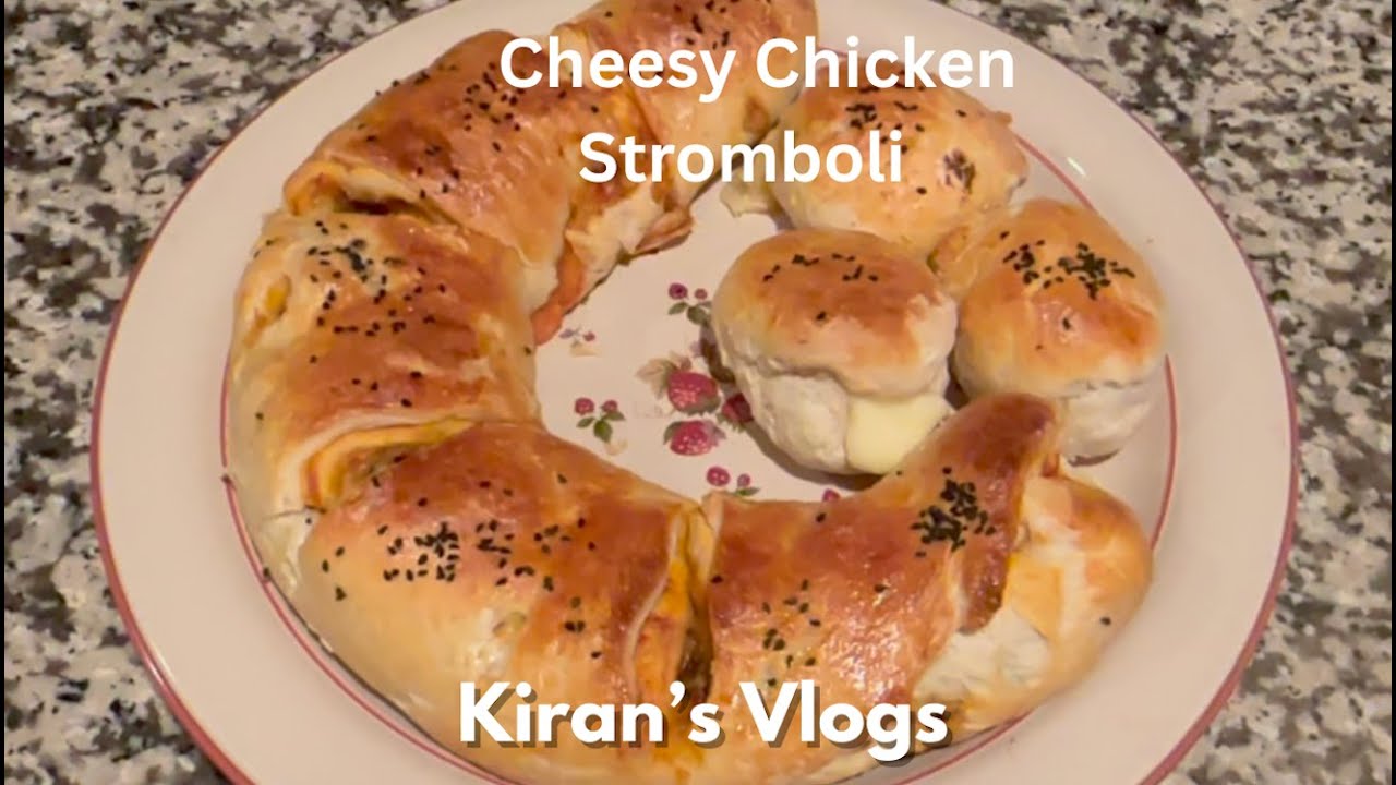 Cheesy Chicken Stromboli | Pakistani Mom In USA