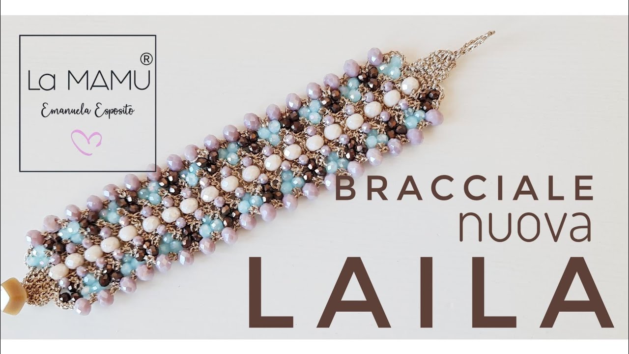 LAILA bracciale gioiello realizzato ad uncinetto