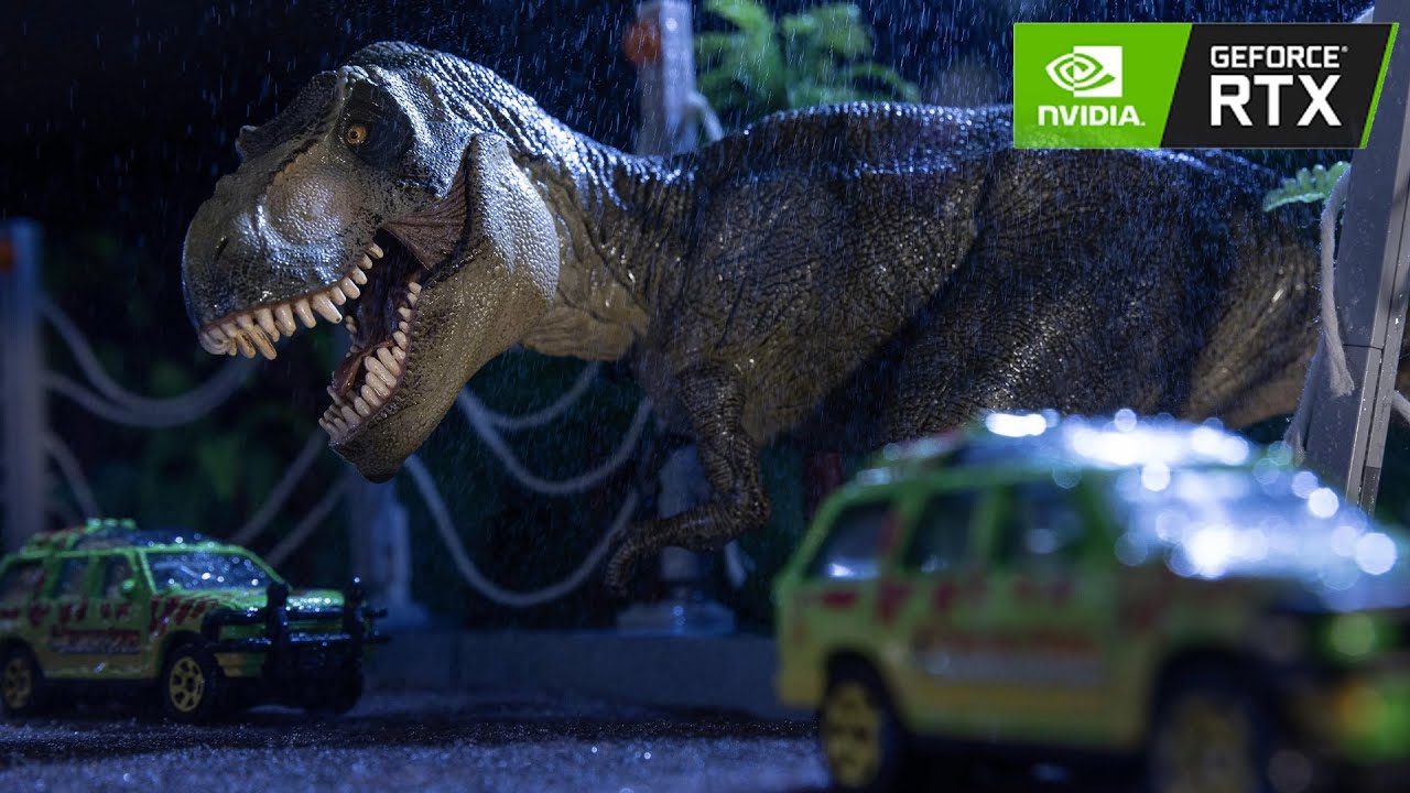 Jurassic Park t-rex like a horror movie  PART-2| The T. rex Escapes the Paddock HDR | Jurassic Park