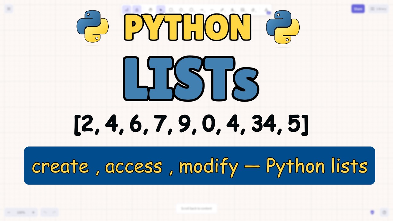 Create, Access, and Modify List | Python List  | python data structures