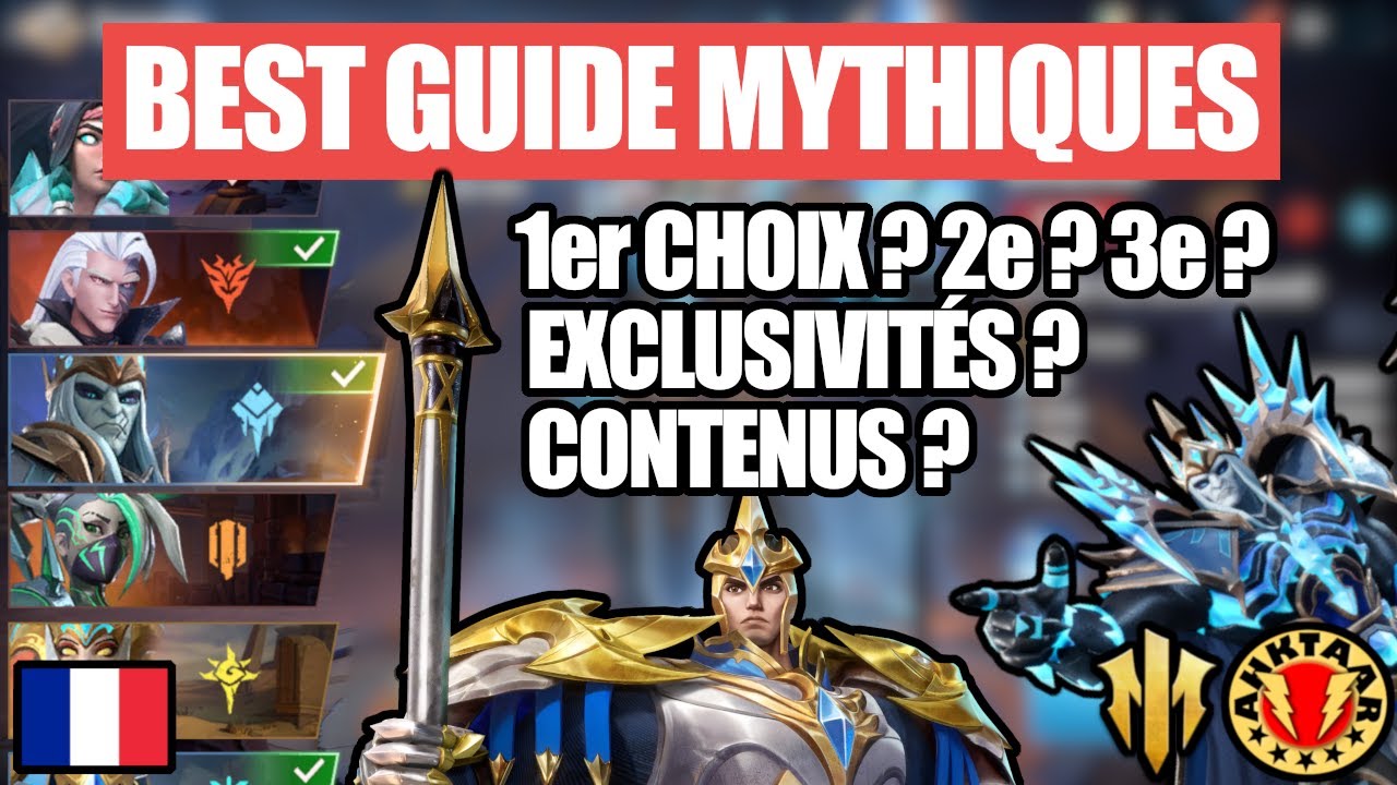 Meilleur Guide Mythiques - Tous les détails [Infinite Magicraid]