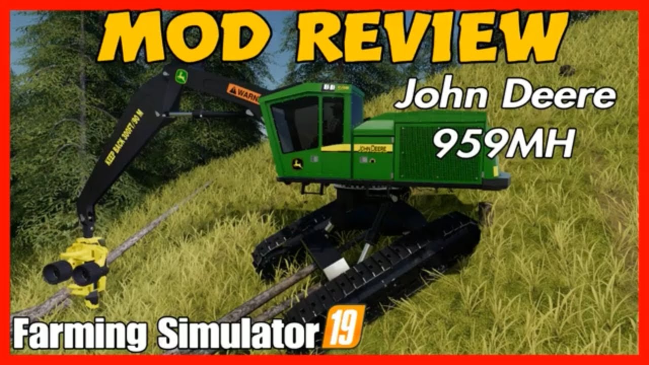 fs19 John Deere 959mh Mod review fs19 mods ps4 #fs19modsreview farming simulator 19