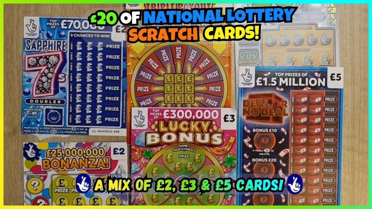 🎉 £20 OF NATIONAL LOTTERY SCRATCH CARDS! 💥A Mix Of £2, £3 & £5 Cards (6 In Total) 🤞 #nationallottery