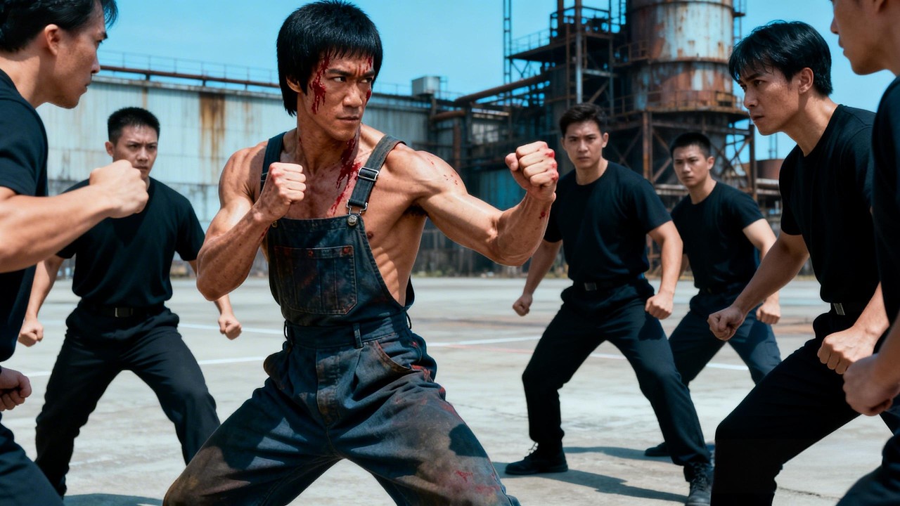 別看他是搬運工！被圍攻後直接爆發，1 打 10 秒清場！ # Kung Fu # 中國功夫 # 動作片# 精武門