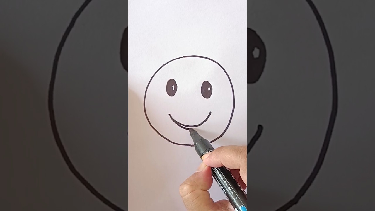 How to Draw a Smiley Face |  Drawing