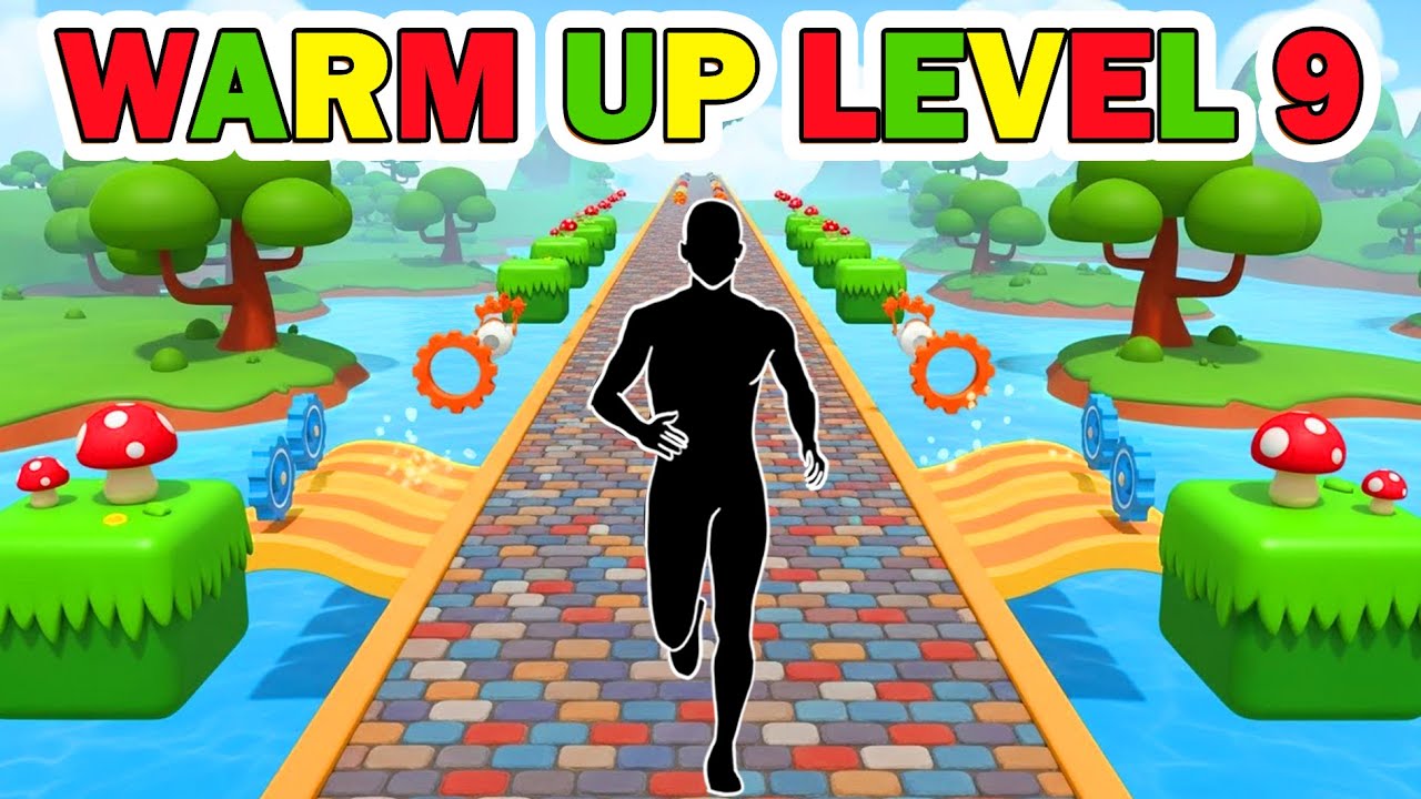 SUPER MARIO RUN Immersive Interactive Warm Up! | Viral Interactive Game Level 9