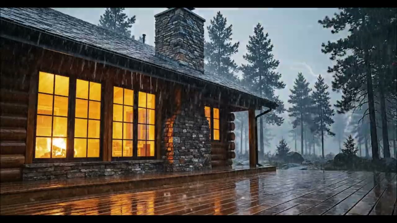 Fall Sleep Fast With the Sound of Rain and Thunder - Storm ASMR