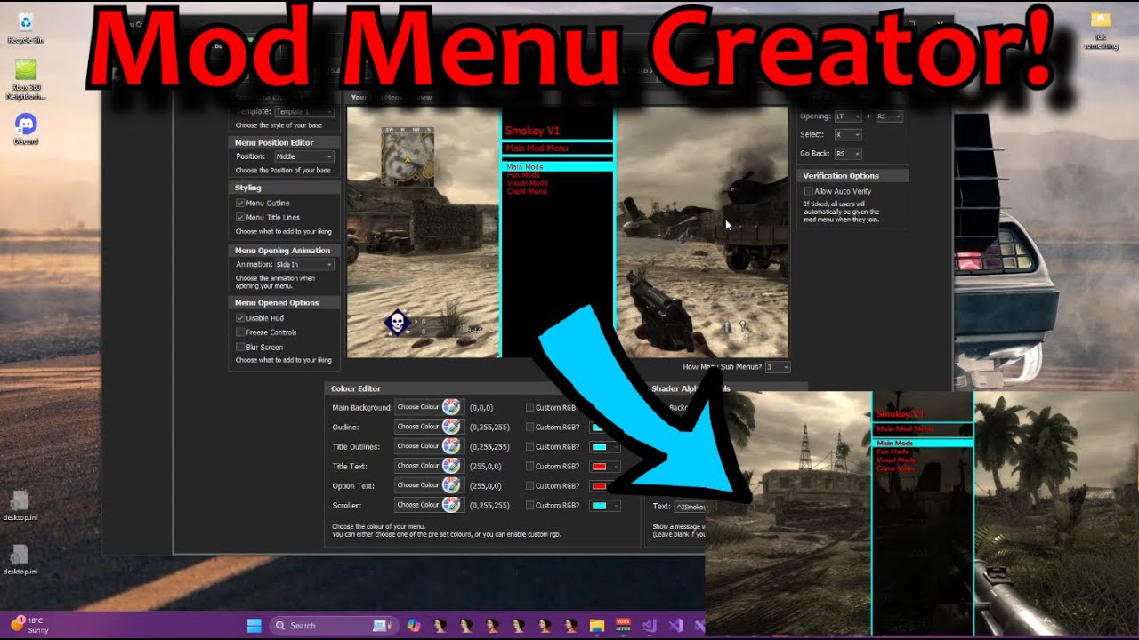 MyeTool — создатель/инжектор модов меню Call of Duty GSC! Демонстрация!