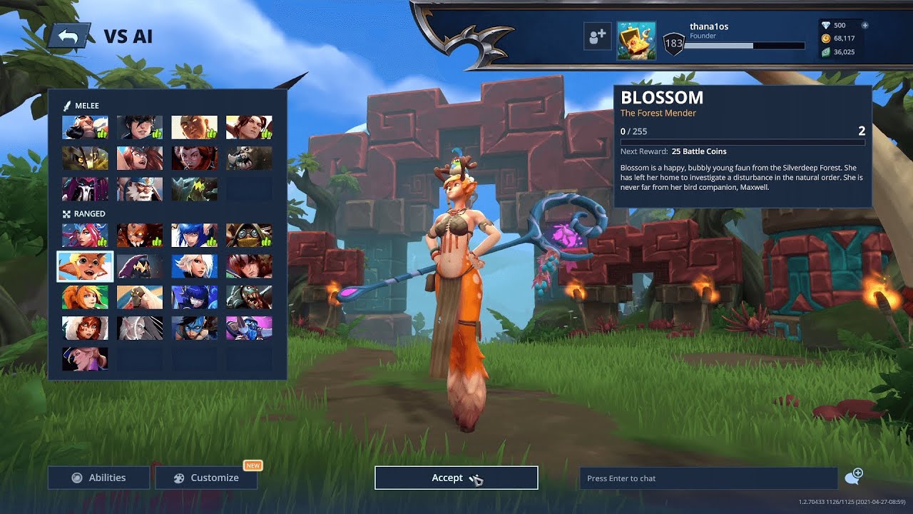 Battlerite Royale Champion Gameplay Blossom
