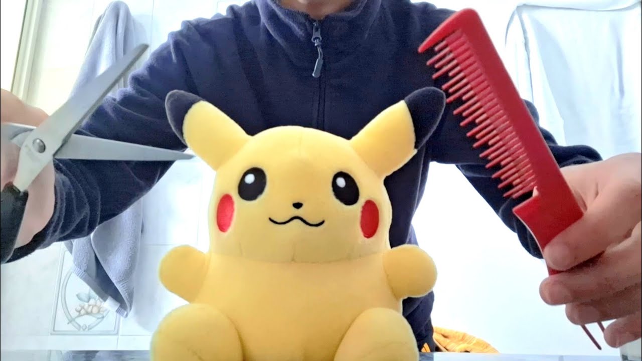 ASMR Giving a Haircut to Pikachu (LOFI RANDOM)