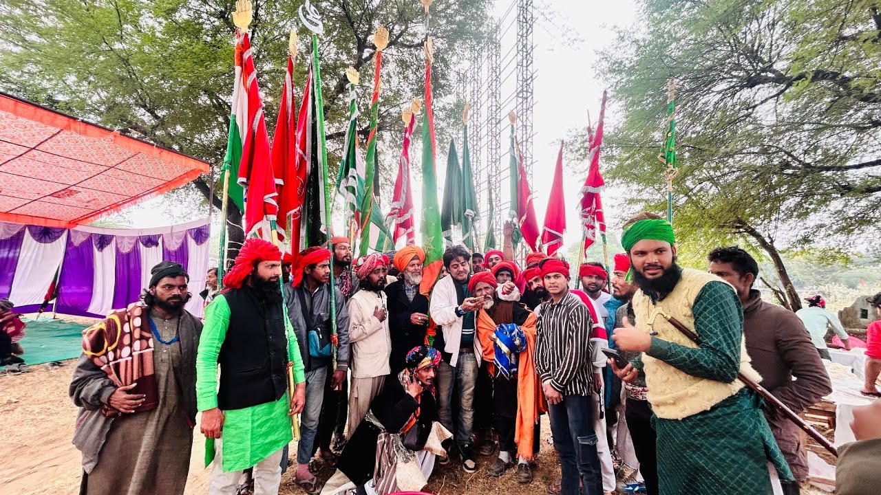 Hazrat Maulana ziauddin paidal yatra chhadiyon ka mela 24din kaliyar Sharif se Ajmer Sharif Tak ❤️